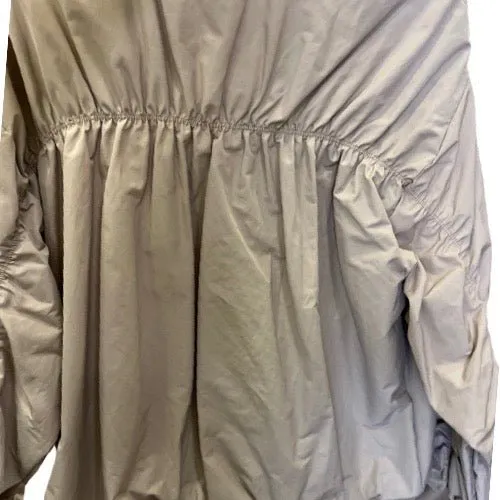 Ruched bomber jacket