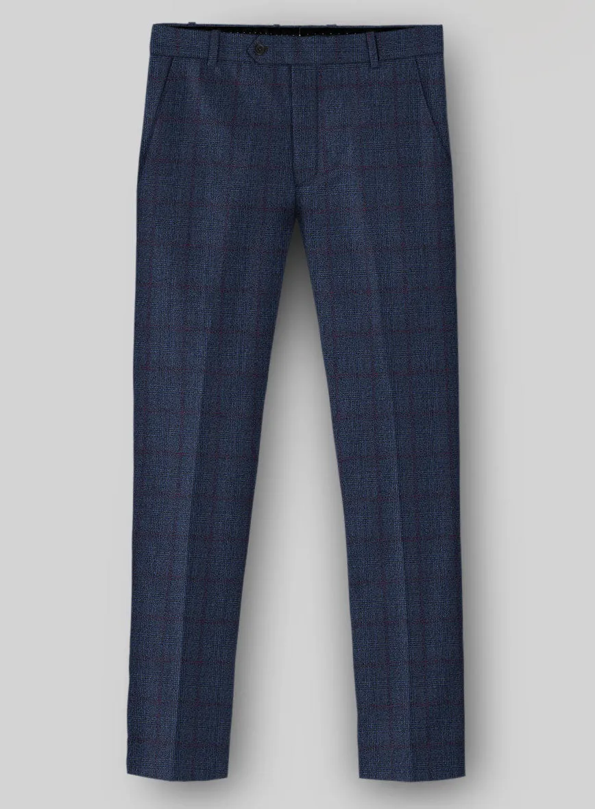 Sartori Franca Blue Check Soft Tweed Pants