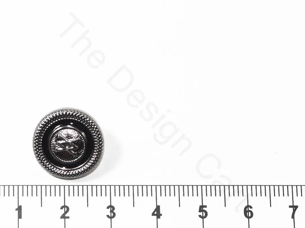 Silver Black XX Coat Buttons