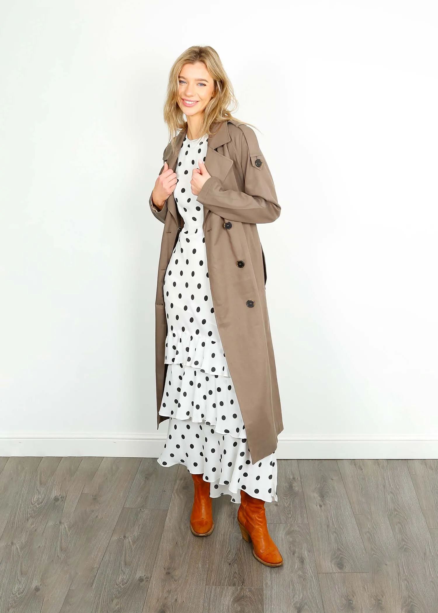 SLF New Bren Trench Coat in Morel