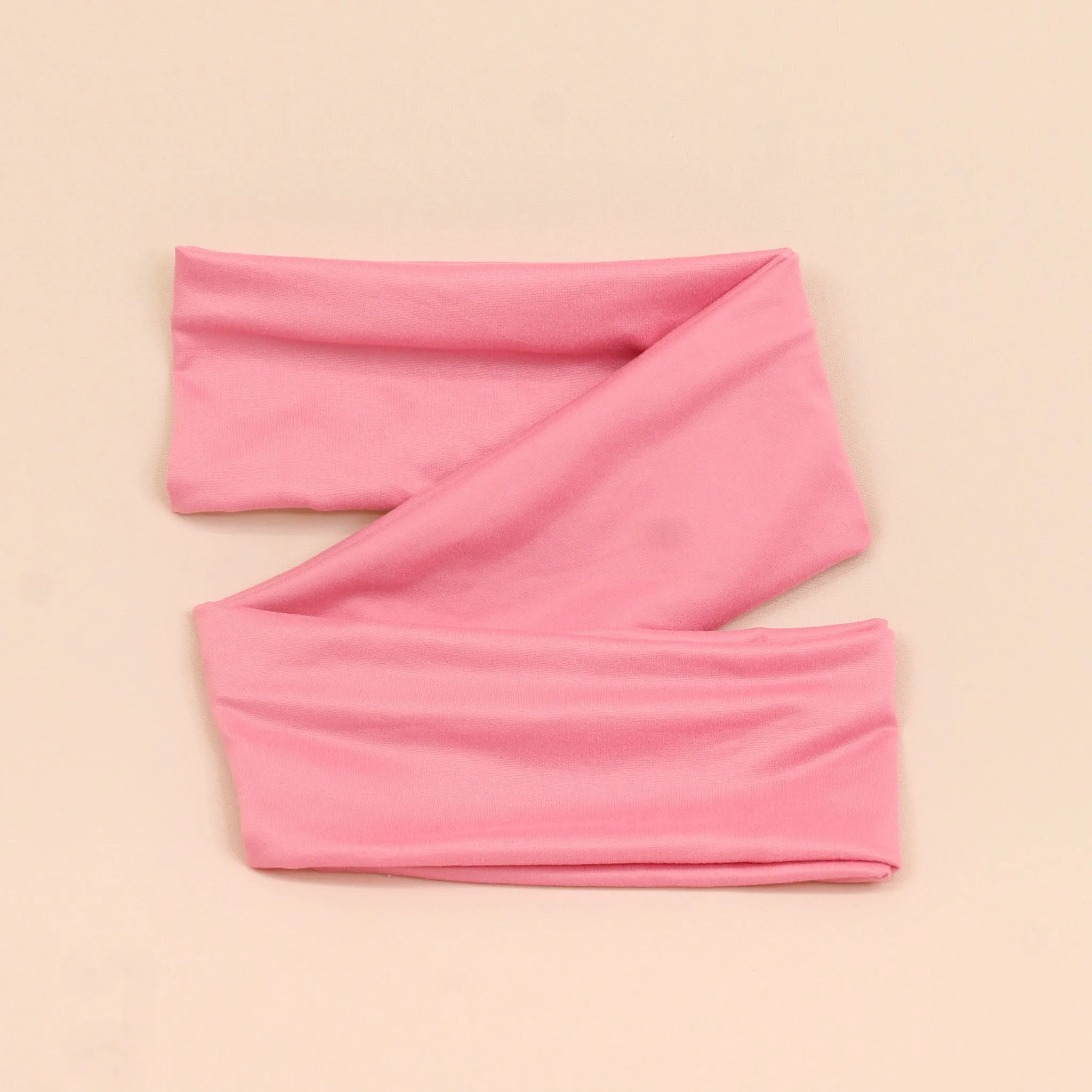 Strawberry Milk Solid Wrap Headband