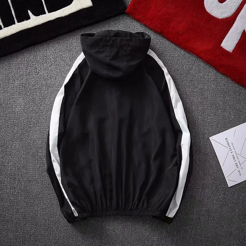 Sunscreen Men Breathable Hooded Casual Sporty Summer Jacket