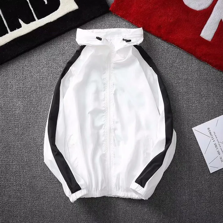 Sunscreen Men Breathable Hooded Casual Sporty Summer Jacket