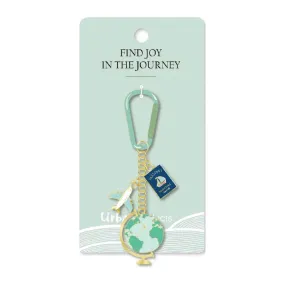 Travel with Carabiner Keyring