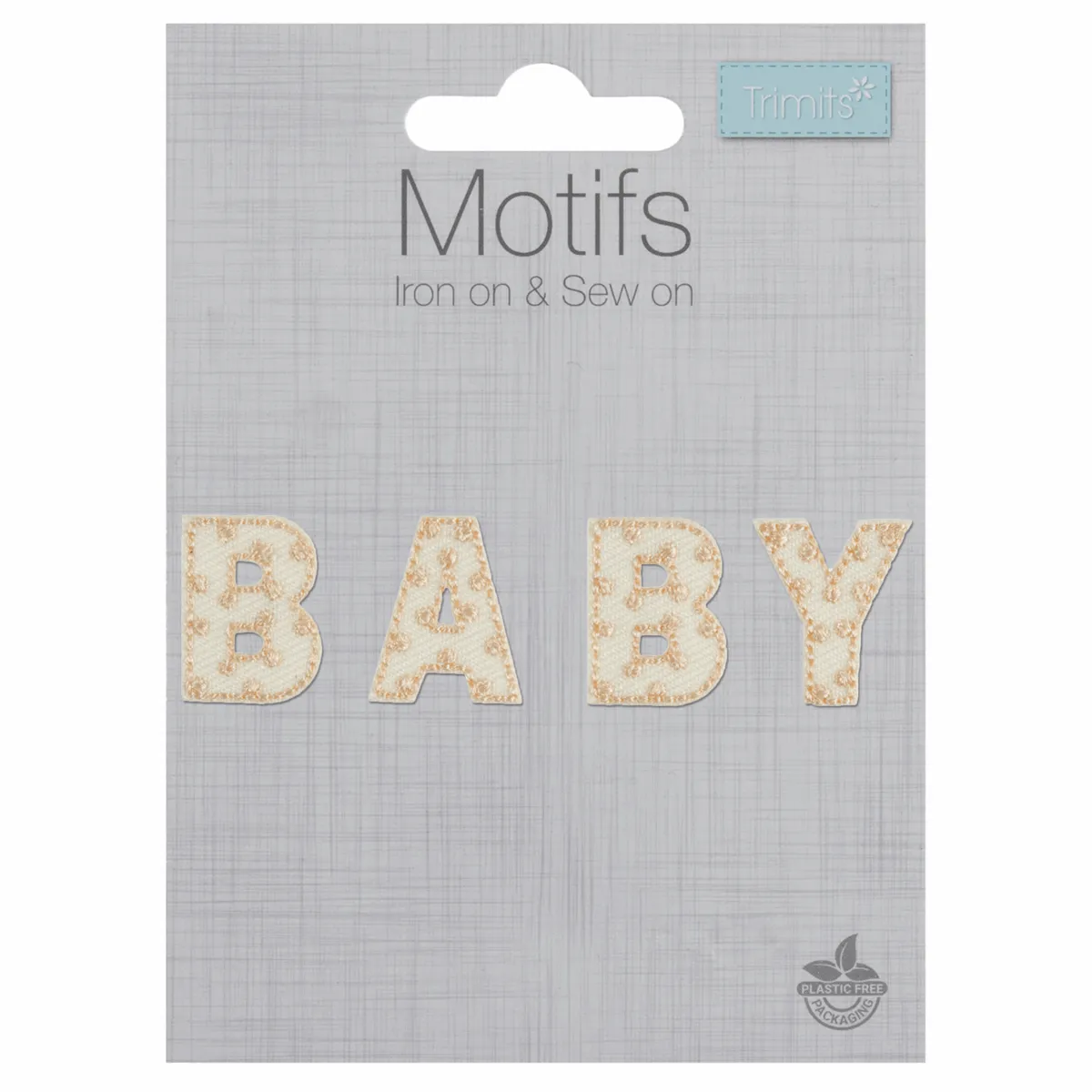 Trimits Iron-On/Sew On Motif Patch - Baby