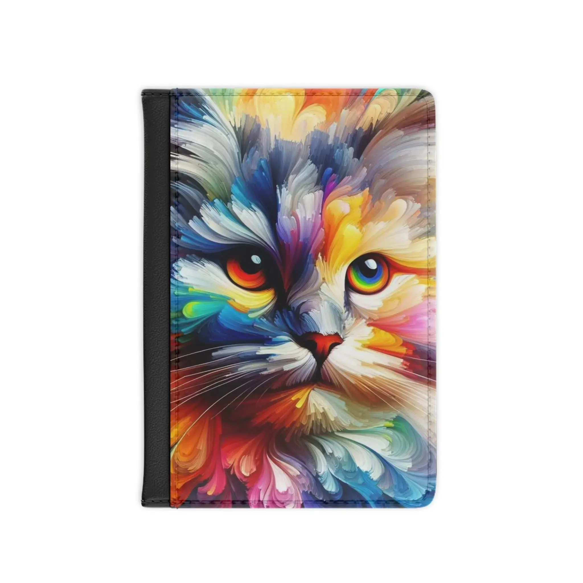 Watercolor Abstract Cat - Passport Cover