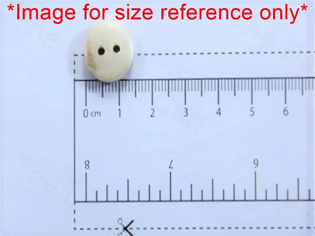 White Black Round Flower Design Designer Wooden Buttons