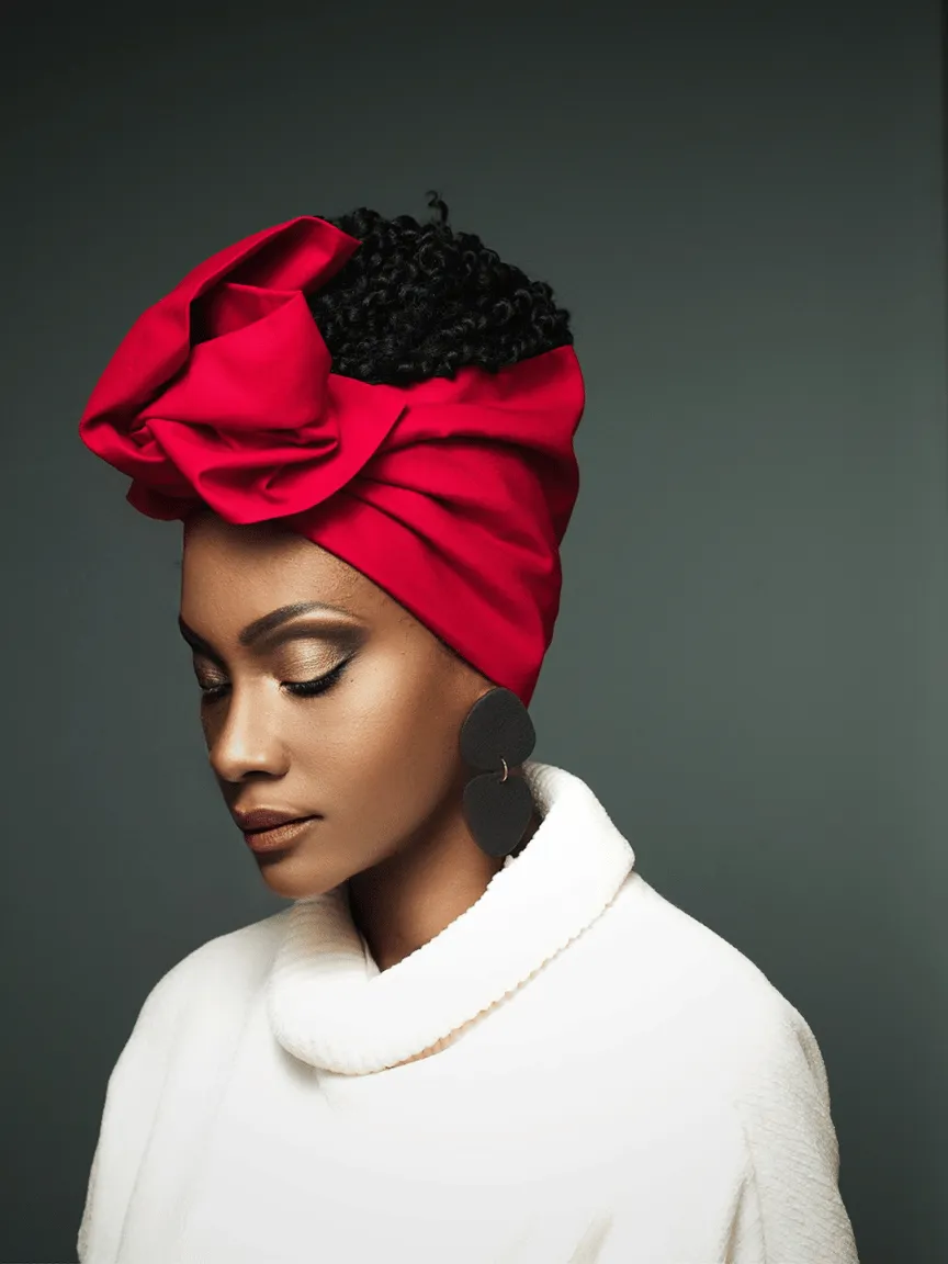 Wire Headwrap - Kenia Red