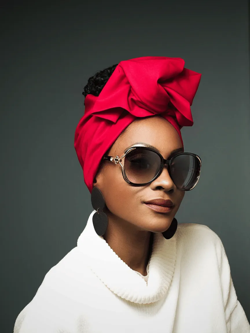 Wire Headwrap - Kenia Red