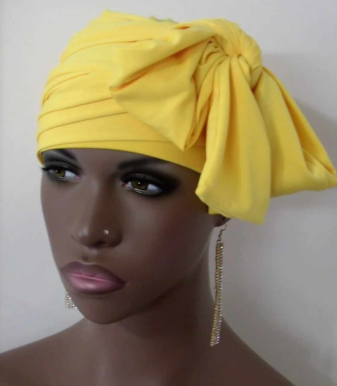 Women Yellow EZ PZ Turban Wrap