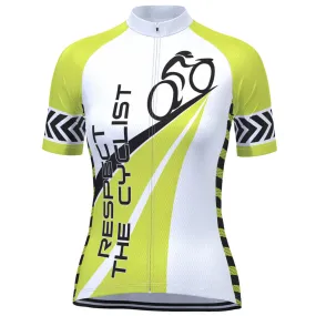 Women's Respect the Cyclist Short Sleeve Cycling Jersey
