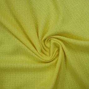 Yellow Abstract Texture Threaded Tweed Boucle