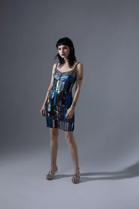 ZERO WASTE Patchwork Mini Dress